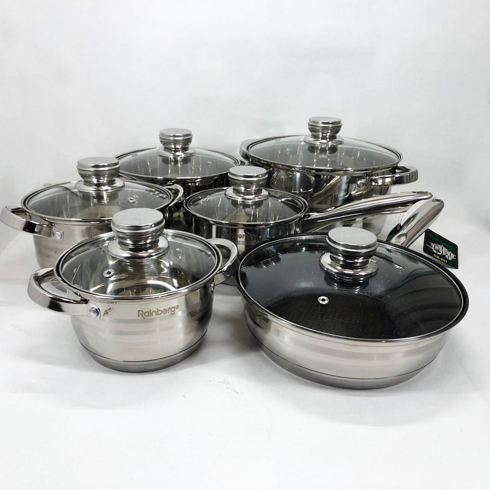 Набор кастрюль хорошего качевства, Набор кастрюль с антипригарным внутренним покрытием XV-66 Львов - изображение 7