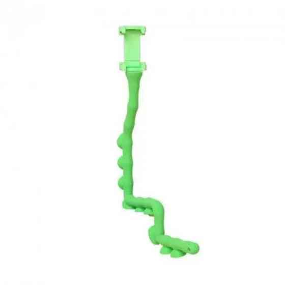 Гибкий держатель для телефона с присосками универсальный Cute Worm Lazy Holder. Цвет: зеленый RK-92 Львов