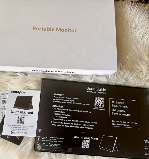 Монитор портативный 15.6