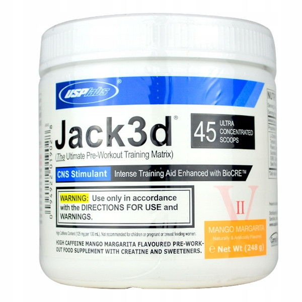 Предтренировочный комплекс USP Labs Jack3d V2 248 g (Mango) Луцк - изображение 1