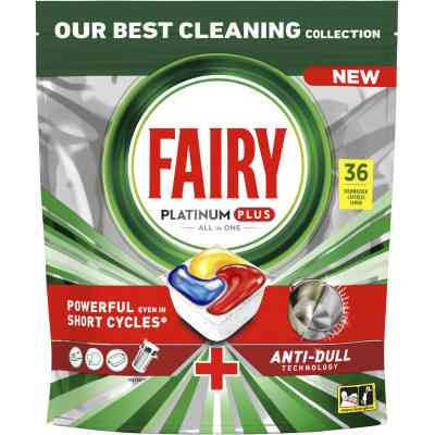 Таблетки для посудомийних машин Fairy Platinum Plus All in One Lemon 36 шт. (8001841956541/8700216236232) Вінниця