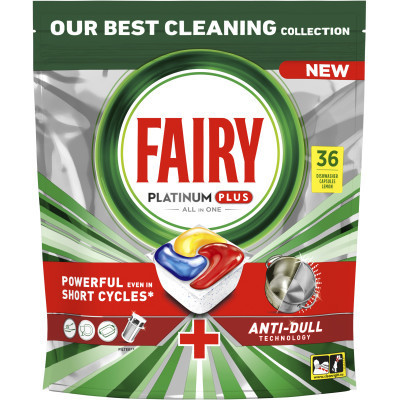 Таблетки для посудомийних машин Fairy Platinum Plus All in One Lemon 36 шт. (8001841956541/8700216236232) Вінниця - фото 1