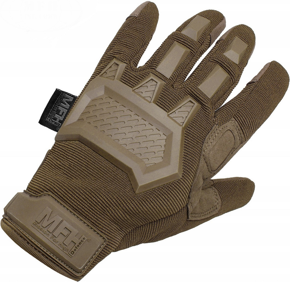 Тактические Защитные Перчатки всесезонные для стрельбы с липучкой MFH 