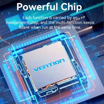 Концентратор Vention USB 3.1 Type-C to HDMI/USB 3.0x3/SD/TF/PD 100W 7-in-1 (TOPHB) Винница