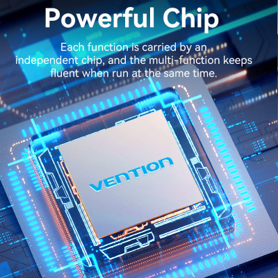 Концентратор Vention USB 3.1 Type-C to HDMI/USB 3.0x3/SD/TF/PD 100W 7-in-1 (TOPHB) Вінниця - фото 5