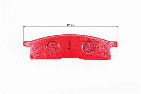 Гальмівні колодки (дискові) Yamaha DT 50LC/YZ 80/YZ 85/TT-R 125 к-кт червоні Київ
