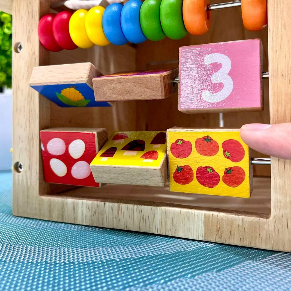 Бізідім розвиваюча іграшка ксилофон 5 тонів шестерні годинник сортер 19-20-18 см (MD 1364) Чернігів - фото 7