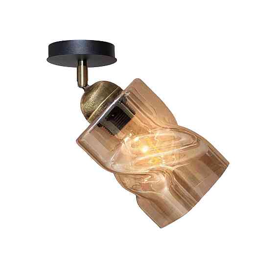 Світильник настінно-стельовий MSK Electric Tornado під одну лампу PL 202415-1 BK Одеса