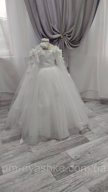 Длинное белое платье на рост 130-146 Кривой Рог - изображение 7