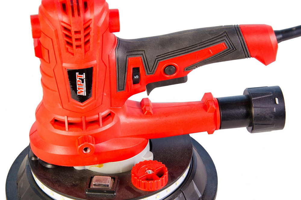 MPT Шліфмашина для стін і стелі MPT 850 Вт 1400-2700 об/хв Ø180 мм діодне підсвічування аксесуа Коломия - фото 9