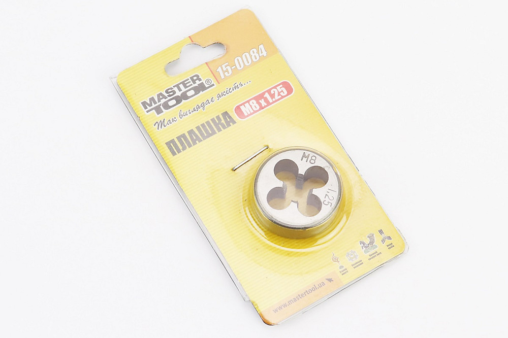 Плашка для нарізання різьби M8х1,25мм 9xС DIN233 15-0084 Київ - фото 2