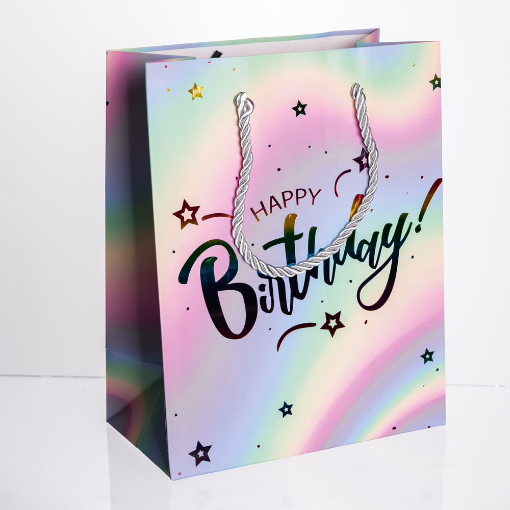 Yiwu Набір подарункових пакетів з паперу 12 (шт) Happy Birthday 18×10×23 (см) HP-10359-15 Коломия - фото 2