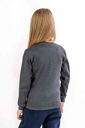 Водолазка детская, подростковая, темно-серая, хлопок, топ Крохатушка одяг Киев