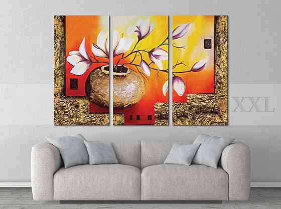 Модульна картина Абстракція Квіти Art-221_XXL Київ