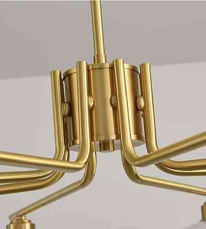 Люстра светодиодная потолочная 6007 (Золотистый) 6 плафонов Киев