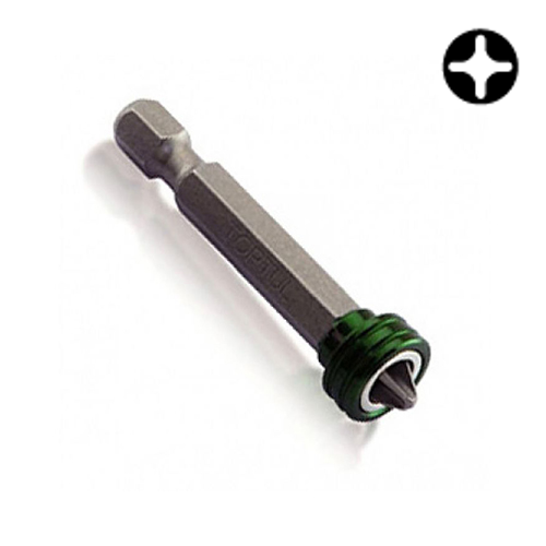 Бита магнітна TOPTUL 1/4" 50 мм PH2 під шурупокрут Quick Change FQBB0802 Чернігів - фото 1