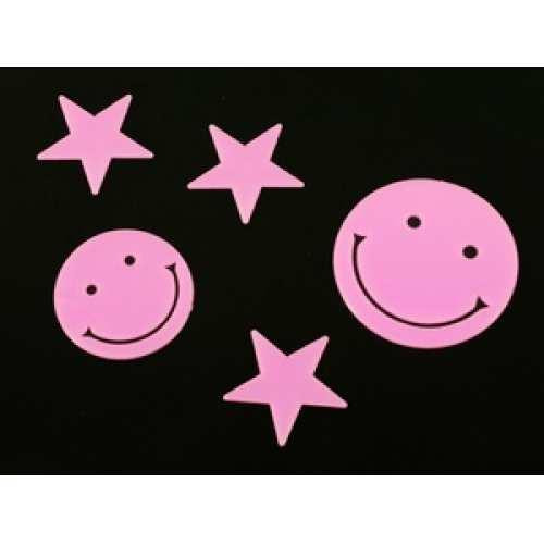 Наклейки фігурки Смайлик і зірки, що світяться Київ - фото 1