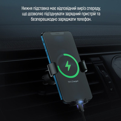 Універсальний автотримач ColorWay Metallic Gravity Holder 3 Black (CW-CHG14-BK) Вінниця - фото 5