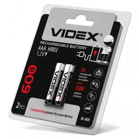 Акумулятор VIDEX HR03 AAA Ni-MH 600mAh 1.2V 1 шт. Дніпро
