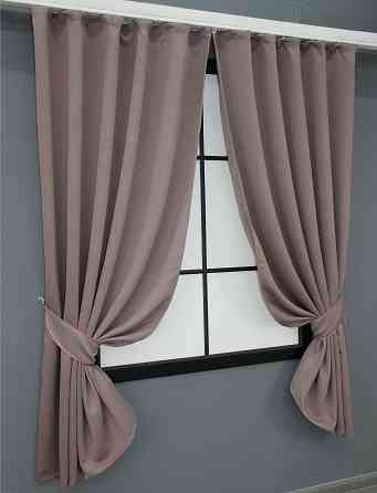 Комплект коротких штор VR-Textil Bagema Rvs № 1245ш Пудровий 130х170 см 2 шт (35-0025) Київ