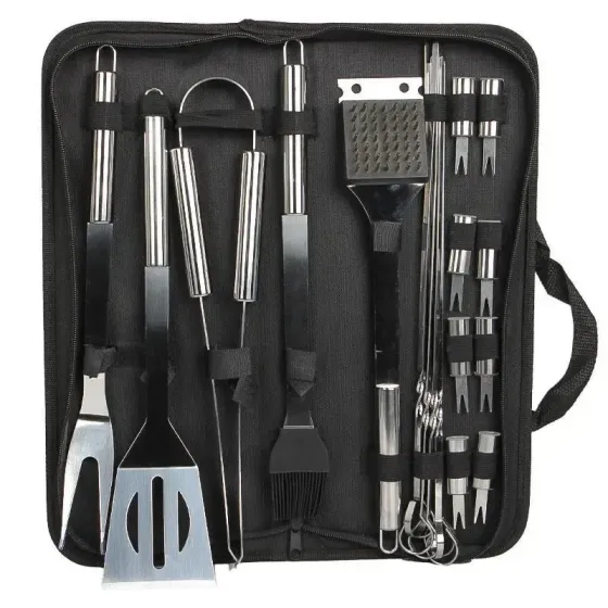 Набор для барбекю grilljoy 20 шт., набор для барбекю из нержавеющей стали в алюминиевом футляре для хранения, профессиональный набор для барбекю для м Коломия
