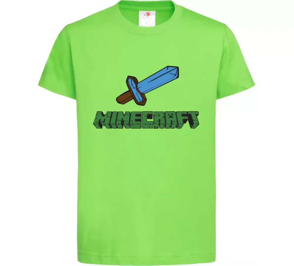 Детская футболка «Меч из Minecraft» Зелёный, L Черновцы - изображение 1