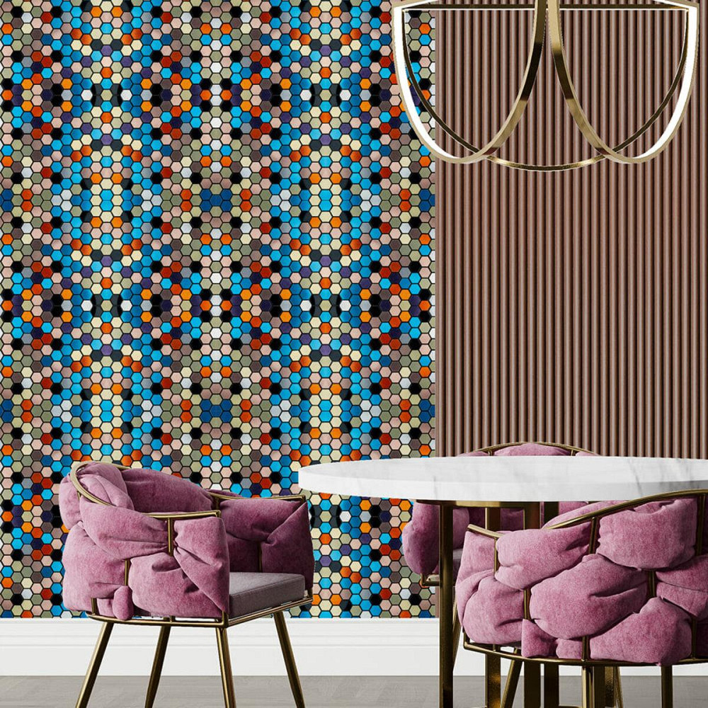 Кольорова самоклеюча алюмінієва плитка Київ - фото 7