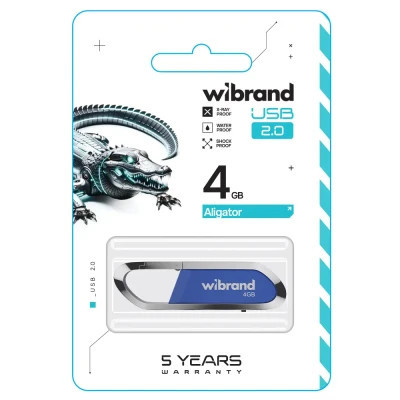 USB флеш накопитель Wibrand 4GB Aligator Blue USB 2.0 (WI2.0/AL4U7U) Винница - изображение 2
