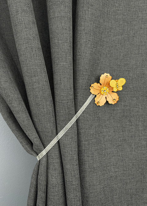 Магниты для штор и гардин Весна набор 2 шт Оранжевый с желтым (81-315) Киев - изображение 5