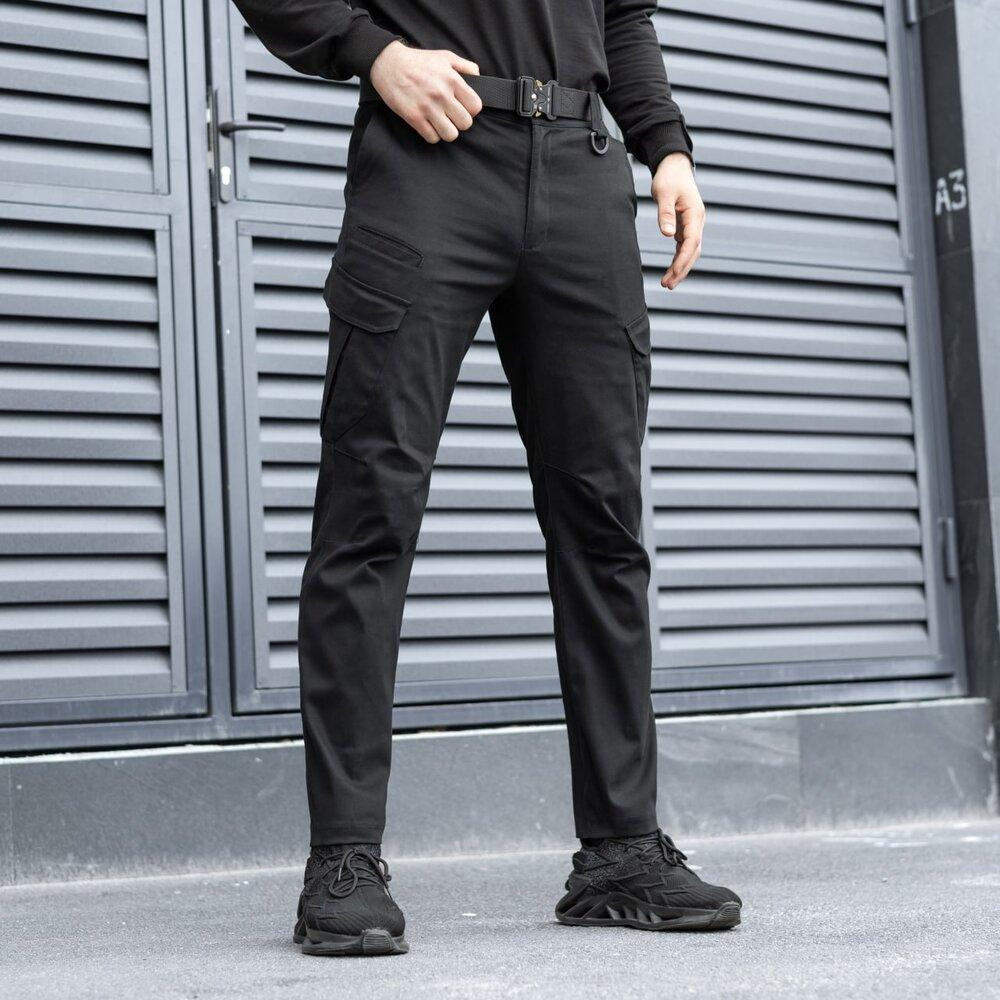 Чоловічі тактичні штани чорні 3XL Pobedov Tactical V2 Київ - фото 2