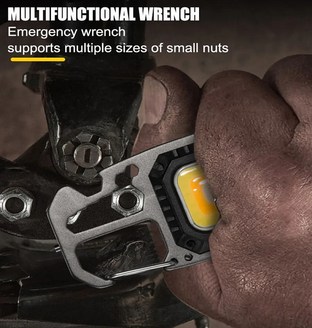 Аккумуляторный LED фонарик-брелок с отвертками Киев - изображение 4