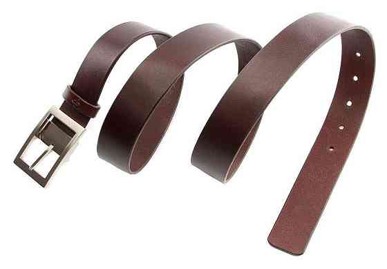 Надійний шкіряний італійський ремінь Коричневий (GRANDE PELLE) Київ