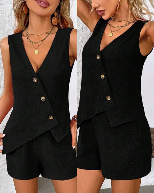 Летний модный женский костюм  шорты и жилет, креп жатка. 42 -52р Киев - изображение 4