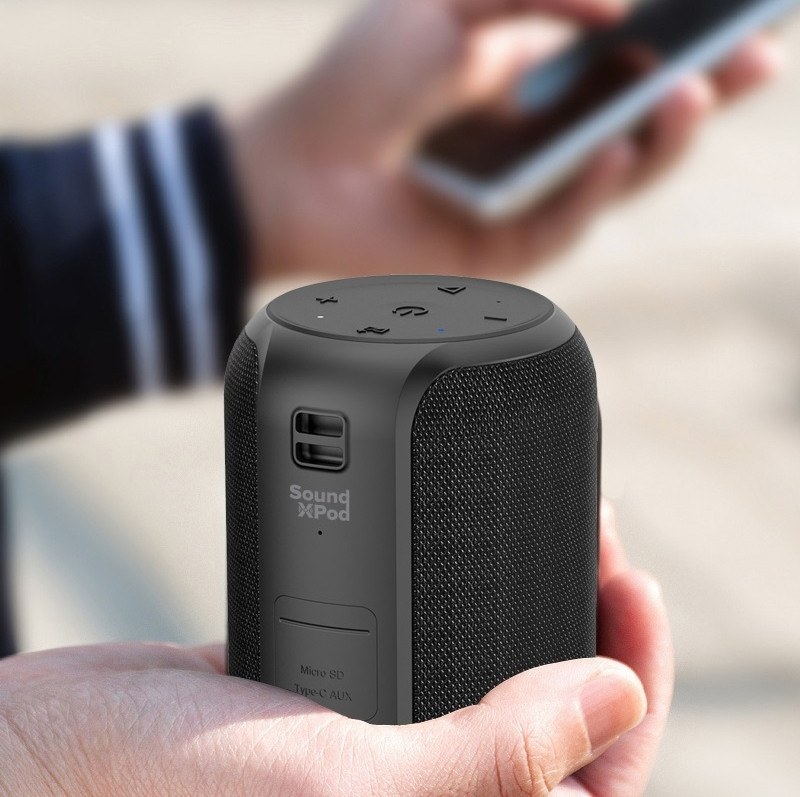 Портативна акустична система 2E SoundXPod 15Вт, BT 5.3, TWS, IPX6, Чорний Киев - изображение 9