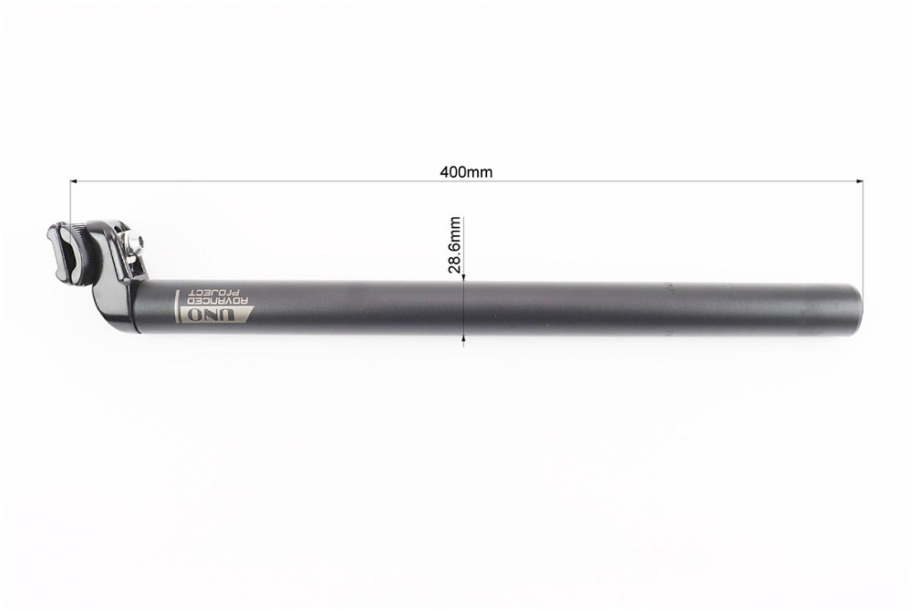 Труба сидіння MTB 28,6х400мм, алюмінієва, чорна SP-602 Киев - изображение 3