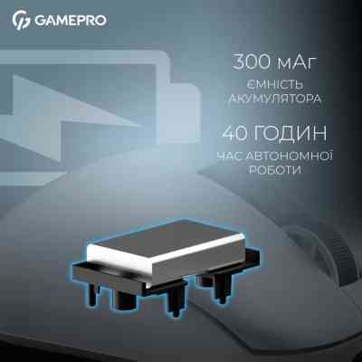 Мышка GamePro Asgard Thor Wireless/Bluetooth/USB White (GM023W) Винница