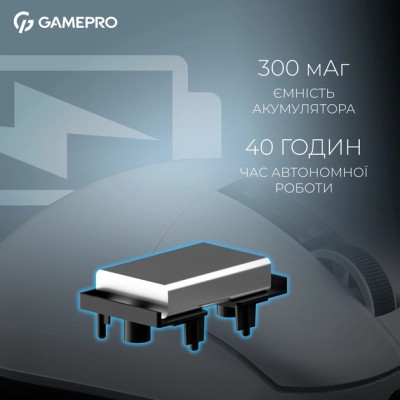 Мышка GamePro Asgard Thor Wireless/Bluetooth/USB White (GM023W) Винница - изображение 3