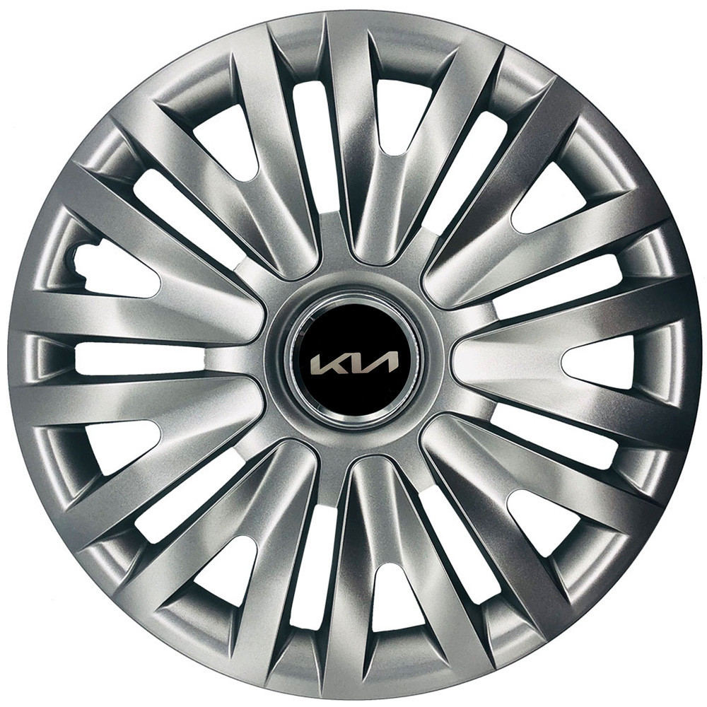 Автомобільні модельні ковпаки R16 Kia NEW 412 4шт, SJS, сріблясті Київ - фото 1
