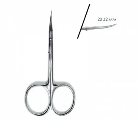 Ножницы маникюрные Сталекс для удаления кутикул серебро Киев