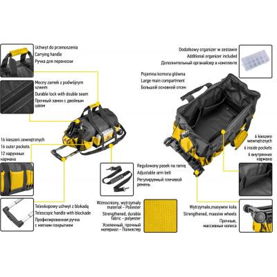 Сумка для інструмента Topex монтерская на колесах (79R449) Вінниця - фото 2