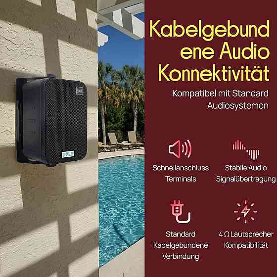 Акустическая система Pyle PDWR50B черный 6.5