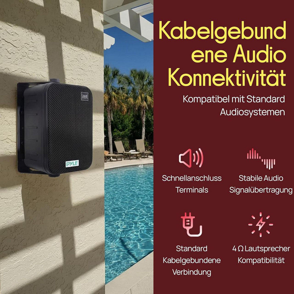 Акустическая система Pyle PDWR50B черный 6.5