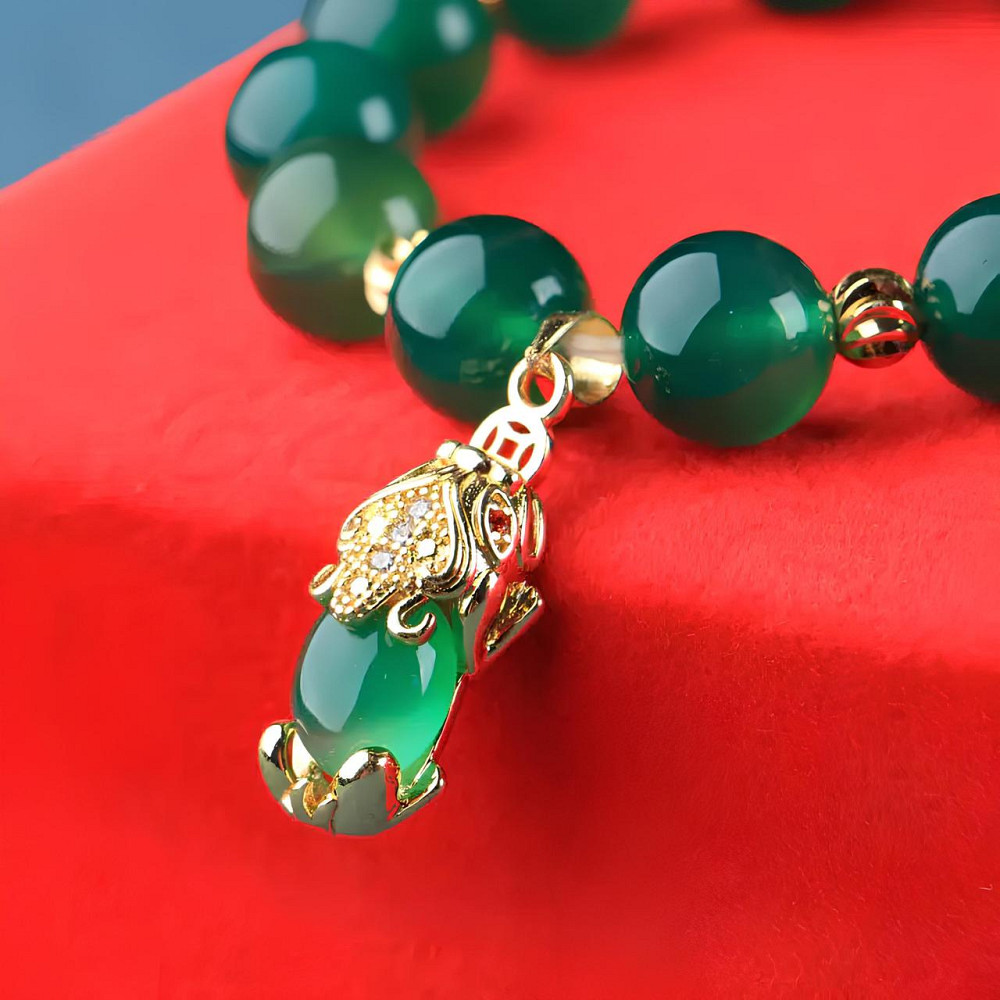 Браслет із зеленого нефриту RESTEQ — стильний аксесуар з натуральним каменем для внутрішньої гармонії, впевненості та захисту Київ - фото 5