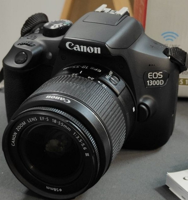 Фотоапарат: Canon 1300D -18-55mm. Ідеальне Дзеркальне Камера. Київ - фото 1