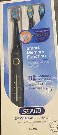 Звукова електрична зубна щітка Seago SG-958 Black, 8 режимів. Харків