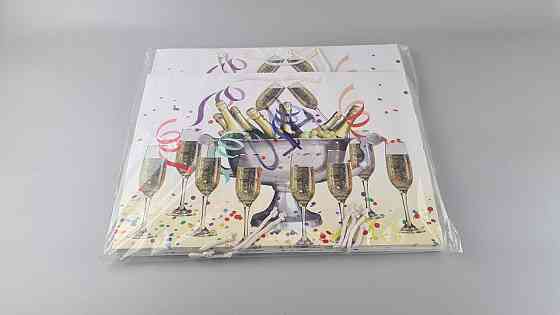 Картонные пакеты с ручками Гигант горизонтальные Новогодние  46*33*15-014 (12 шт) Харьков