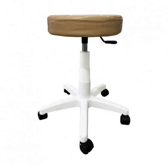 Стілець для майстра без спинки Йола на белой ніжці Київ