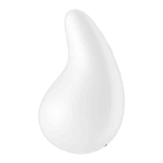 Вибратор для наружной стимуляции Satisfyer Dew Drop White, 2 мотора, 12 режимов, мягкий корпус Sex Aura Киев