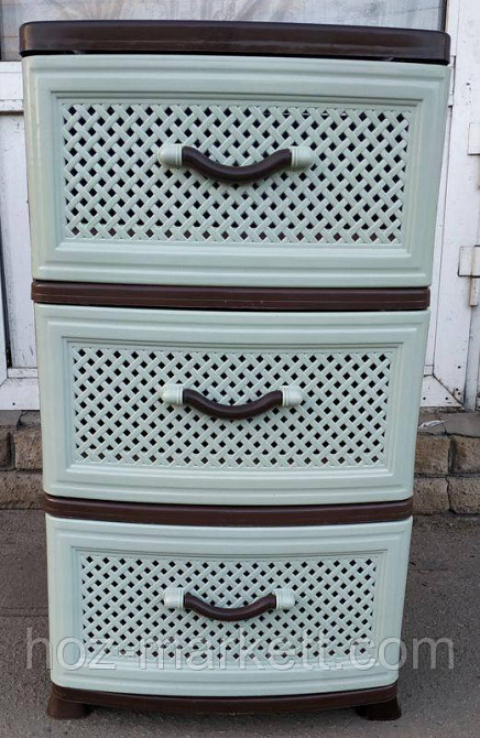 Комод пластиковый на 3 ящика Харьков - изображение 1