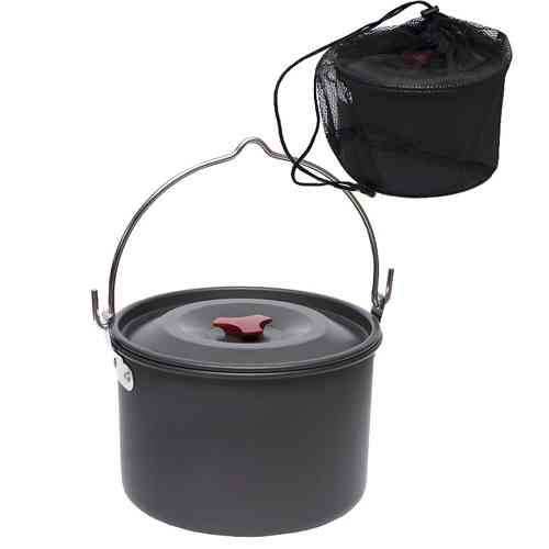 Кастрюля туристическая 4л, походный казанок, алюминий, для горелки Вінниця